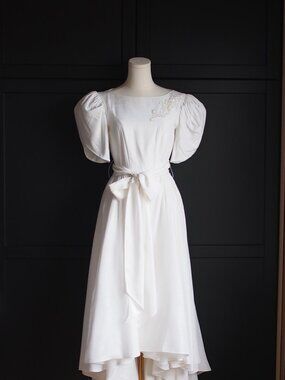Handmade | Romantic French-style Gown in White